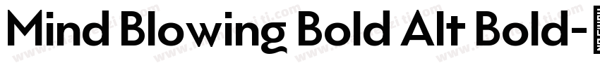Mind Blowing Bold Alt Bold字体转换